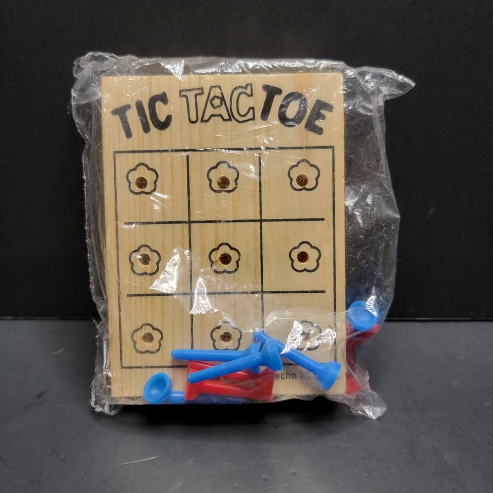 Wooden Tic Tac Toe Game Brain Teasers